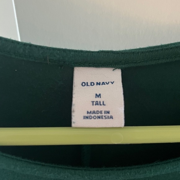 Old Navy Dark Green Midi Dress with Ruffle Sleeves - Picture 2 of 4